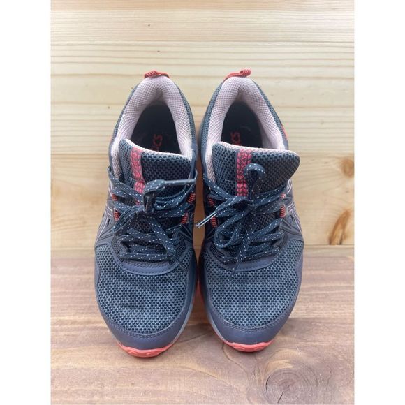 Asics Gel-Venture 8 Women's Trail Running Shoes in Carrier Grey/Ginger Peach Siz - Picture 2 of 11